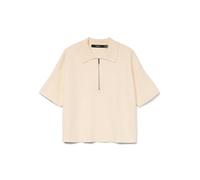 VERO MODA Vmgold - Maglione Poloneck 2/4, Betulla, M