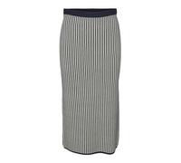 VERO MODA VMGOLD Pinstripe Pencil 7/8 - Gonna da Sci, Navy Blazer/Dettagli: Betulla, M