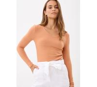 Vero Moda - Vmhenna L/S V-Neck Top Jrs Lcs Arancione - Abbigliamento XL Arancione