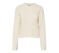 VERO MODA Vmhilde LS O-Neck Short Pullover Ga Noos Maglione Lavorato a Maglia, Betulla, S Donna