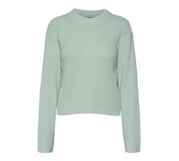 VERO MODA Vmhilde LS O-Neck Short Pullover Ga Noos Maglione Lavorato a Maglia, Verde Silt, M Donna