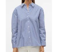 Vero Moda Vminge Stone Ls Shirt Wmn Camicia Righe Blu/Bianco Strass Donna 103218