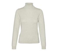 VERO MODA VMIRIS LS Maglione con Collo Arrotolato GA Noos, Betulla/Dettaglio: w. Melange, XS