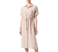 VERO MODA Vmiris S/S Shirt Calf Dress Wvn Ga Noos Keid, Visone Argenteo, XXL Donna