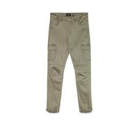 VERO MODA Vmivy Mr Ankle Cargo Jeans Color Noos, Ivy Green, (L) W x 32L Donna