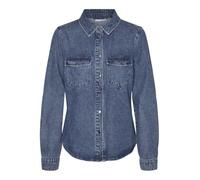 Vero Moda Vmjennie LS Denim Shirt Mix Noos Denim Camicia, Media Blu Denim, L