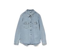 Vero Moda Vmjennie LS Denim Shirt Mix Noos Denim Camicia, Mix Blu Chiaro, XS