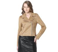 VERO MODA Vmjose - Giacca da donna in finta pelle scamosciata Noos, Tigers Eye., S