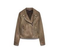 Vero Moda Jose Short Leather Jacket Marrone S Donna
