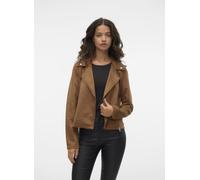 Vero Moda - Vmjose Short Faux Suede Jacket Noos Marrone - Abbigliamento XS Marrone