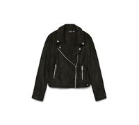 VERO MODA Vmjose Ss24 Short Faux Suede Jacket Giacca, Nero, S Donna