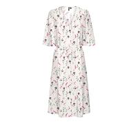VERO MODA Vmjosie-Abito a 3/4 Calf Wvn Ga Vestito, Betulla/AOP: Clara, S Donna