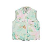 VERO MODA Vmjosie - Maglietta S/L Wvn Ga, Birds Egg Green, M