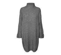 VERO MODA VMJUPITER LS Cowlneck Short Dress BF, Melange Grigio Medio, S