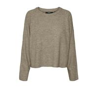 VERO MODA Vmjupiter LS O-Neck Pullover BF Maglione Lavorato a Maglia, Silver Mink/Dettagli: mélange, M Donna