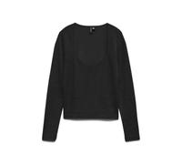 VERO MODA Vmkanva LS Square Neck Top Jrs Ga, Nero, M