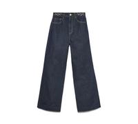 Vero Moda Vmkathy HR Wide Si330, Blu Jeans Scuro, 28W x 32L Donna