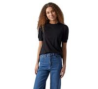 Vero Moda Vmkerry 2/4 O-neck Top Vma Jrs Noos, T-shirt Donna, Black, M