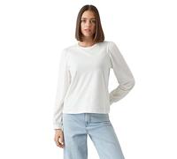 VERO MODA Vmkerry LS O-Neck Top VMA Noos T-Shirt, Bianco, M Donna