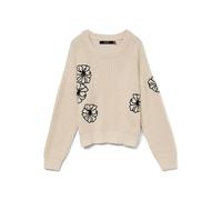 VERO MODA Vmlaura LS O-Neck Pullover Boo, Betulla, M Donna