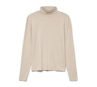 VERO MODA Vmlava Glitter LS Highneck Top Stripe Ga, Farina d'avena, S