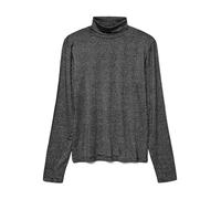 VERO MODA Vmlava Glitter LS Highneck Top Stripe Ga, Nero, M Donna