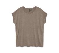 VERO MODA Vmlava Glitter S Top Stripe Ga Jrs Noos, fossile, XL
