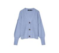 VERO MODA Vmlea LS V-Neck Cuff Cardigan Noos, Brunnera Blu, M