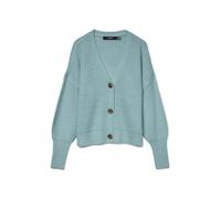 VERO MODA Vmlea LS V-Neck Cuff Cardigan Noos, Maglione Donna, Gray Mist, XS