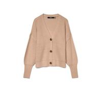 VERO MODA Vmlea LS V-Neck Cuff Cardigan Noos, Maglione Donna, Moon Rock, XL