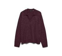 VERO MODA Vmlefile LS Poloneck Maglione Noos, Winetasting, XS