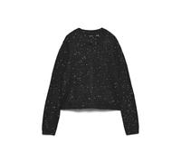 VERO MODA Vmleilani Stitch LS O-Neck Cardigan, Nero, S