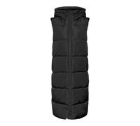 Vero Moda Gilet da donna VMLigaane imbottito taglio lungo nero Taglia S