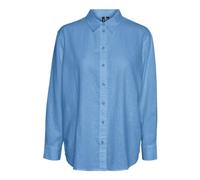 VERO MODA Vmlinn LS-Maglietta Wvn Noos Camicia, Bonnie Blue, XL Donna