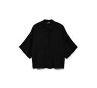VERO MODA VMLINN - Maglietta a Maniche Corte Wvn Noos 2/4, Nero, M