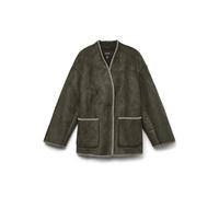 VERO MODA VMLIVA Giacca Corta da Donna, Peat/Dettagli: Oatmeal, S, Peat/Dettaglio: Avena, S