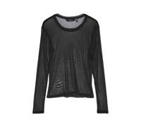 Vero Moda Vmlova LS Mesh Top Jrs Noos, Nero, S
