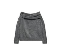 VERO MODA Vmlovely LS Offshoulder Pullover Jersey, Colore Grigio, S Donna