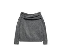 VERO MODA Vmlovely LS Offshoulder Pullover, Melange Grigio Medio, M