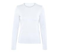 VERO MODA Vmlulu LS O-Neck Top Jrs Ga Noos Maglietta a Maniche Lunghe, Bianco, XS Donna