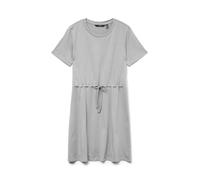 VERO MODA Vmluna SS Short String Dress Jrs Noos, Chiaro Grigio Melange, M