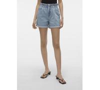 Vero Moda - Vmlyra Hr Paperbag Shorts Mix Blu - Abbigliamento XS Blu