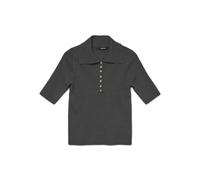 VERO MODA Vmmarina 2/4 Poloneck Maglione Noos, Grigio Scuro mélange, S