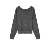 VERO MODA Vmmarina LS - Maglione con Scollo a V, 2 Vie, Grigio Scuro mélange, L