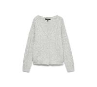VERO MODA Vmmarlin LS V-Neck Cardigan, Chiaro Grigio Melange, M