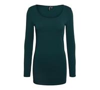 VERO MODA Vmmaxi My Ls Soft Long U-Neck Ga Noos - Maglia a maniche lunghe da donna, Blu (Reflecting Pond), XL