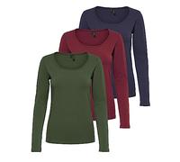 Vero Moda Vmmaxi My LS Soft Long U-Neck Ga Noos - Maglietta a Maniche | camicetta