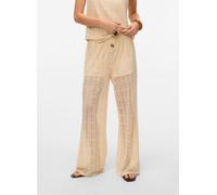 Vero Moda - Vmmaya Hw Wide Pants Jrs Beige - Abbigliamento L Beige