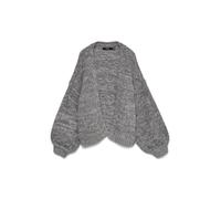 VERO MODA Vmmaybe LS Open Cardigan Noos, Melange Grigio Medio, XS