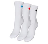 VERO MODA Vmmel Detail Socks 3 Pack Noos, bianco, Taglia unica